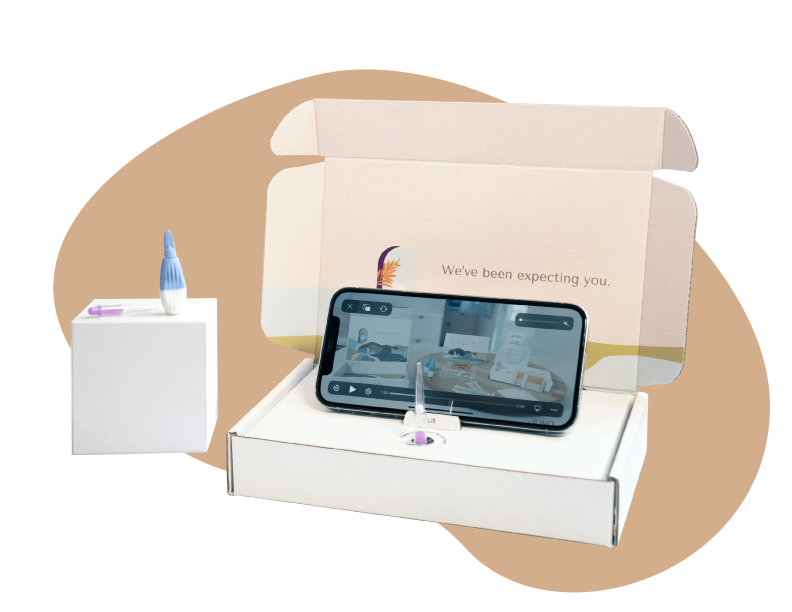 Juno's self-collection box includes everything you need to perform the test in the comfort of your home